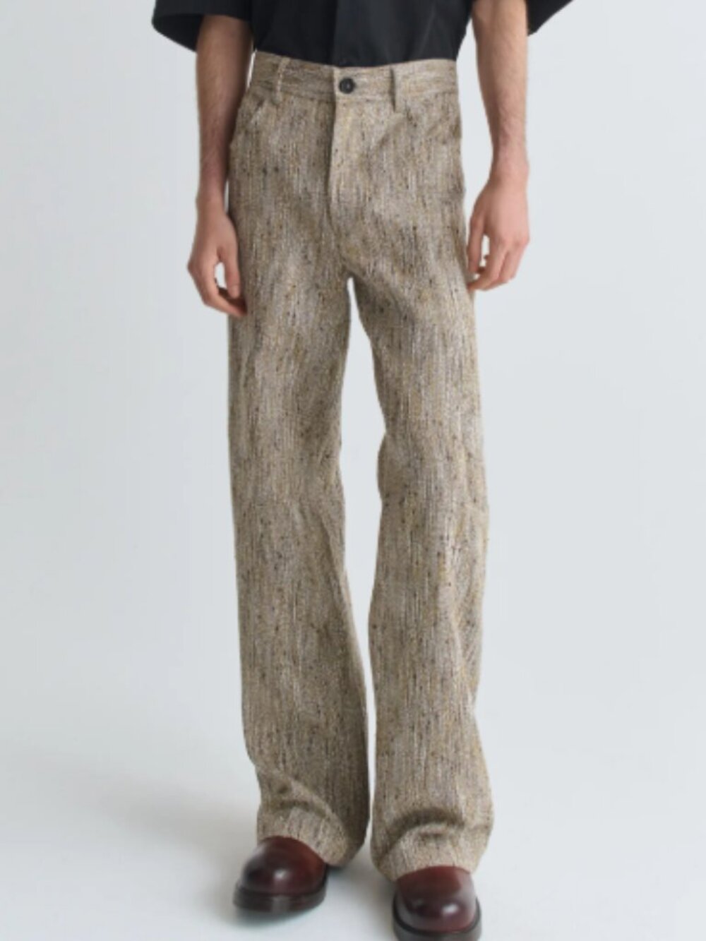 Sefr Ramon Trouser M Fine Summer Tweed Italian Fabric Linen Silk Mens Pants